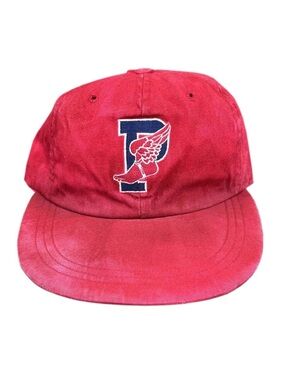 Vintage Polo Ralph Lauren Red P Wing Fitted Hat (Size L)